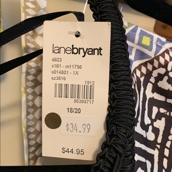 Lane Bryant halter top 18/20 NWT poly tribal - Picture 3 of 8